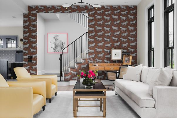 Interior, Living room, Recessed Lighting
