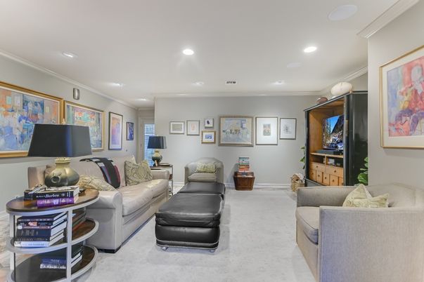 Interior, Living room, Recessed Lighting