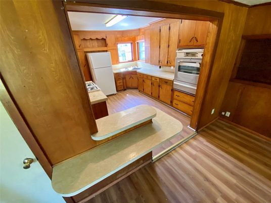 Interior, Kitchen, Wood Texture Flooring