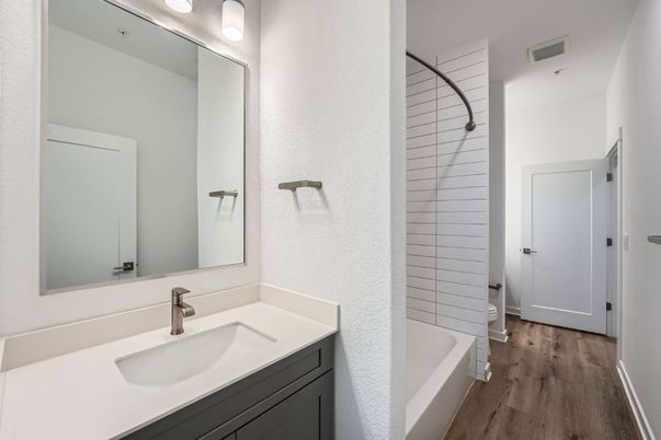 Bathroom, Interior, Wood Texture Flooring