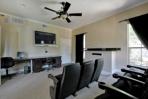 Home Office, Interior, Recessed Lighting