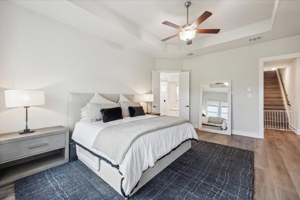 Bedroom, Interior, Wood Texture Flooring