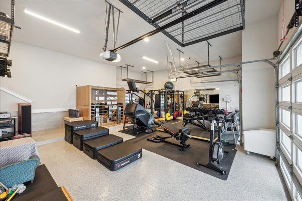 Fitness Equipment, Gym, Interior, Recessed Lighting