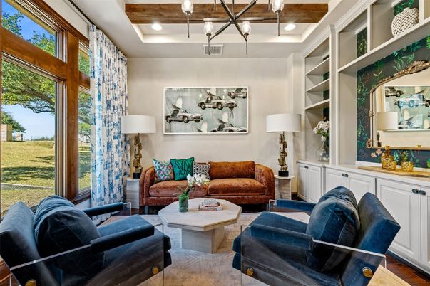 Interior, Living room, Recessed Lighting, Wooden Beams, Wood Texture Flooring