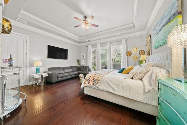Bedroom, Interior, Wood Texture Flooring