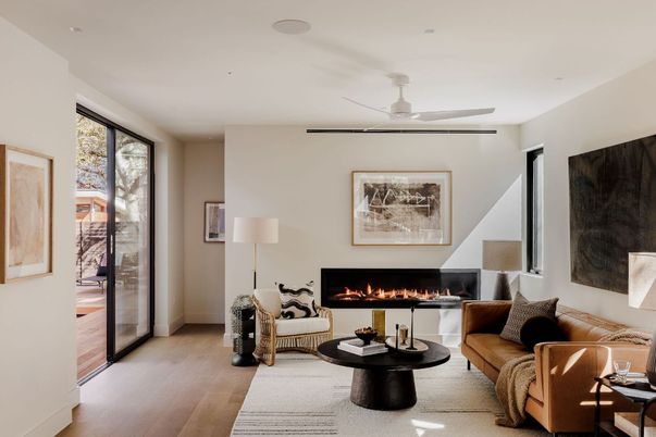 Fireplace, Interior, Living room, Wood Texture Flooring