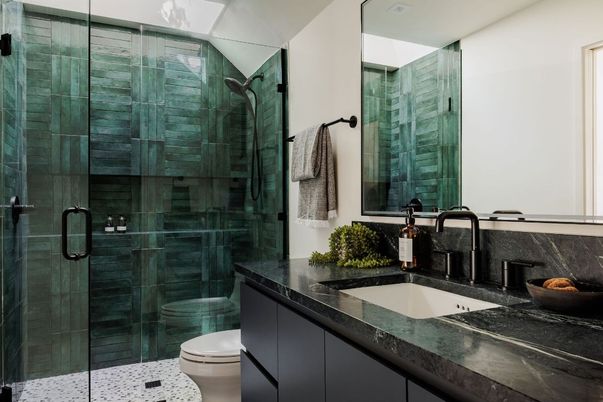 Bathroom, Glass Shower, Interior