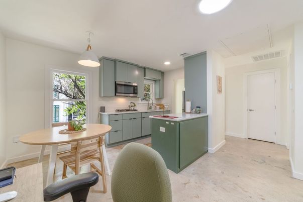 Dining room, Interior, Kitchen, Recessed Lighting, Stainless Steel Appliances