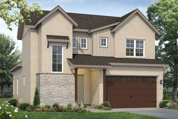 Attached, Exterior, Facade, Brick Traditional