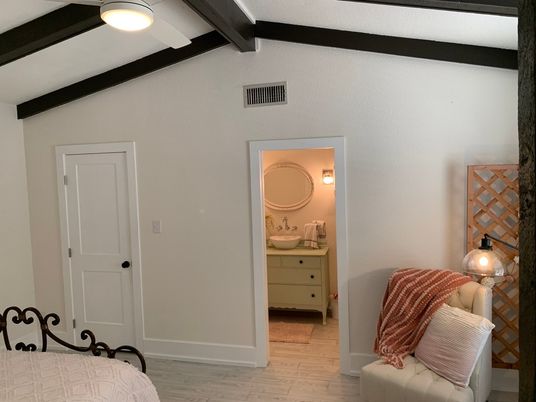 Bathroom, Interior, Wooden Beams, Wood Texture Flooring
