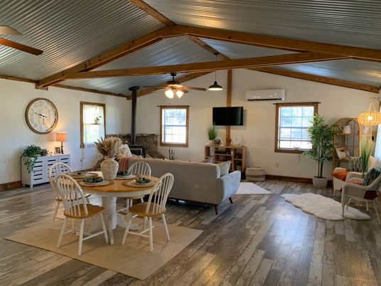 Dining room, Interior, Living room, Wooden Beams, Wood Texture Flooring