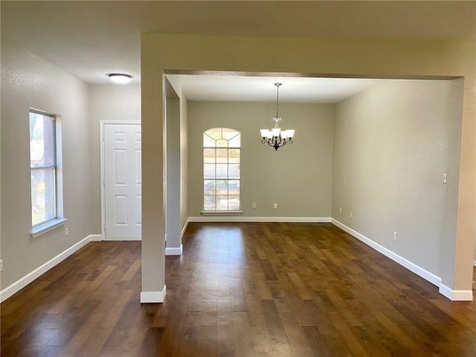 Chandelier, Empty room, Interior, Wood Texture Flooring
