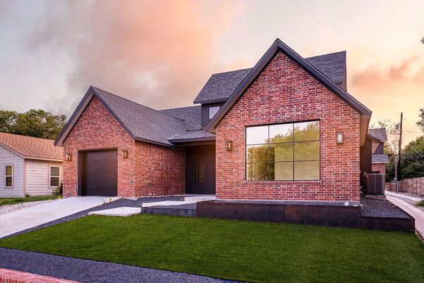 Attached, Exterior, Facade, Brick Facade, Brick Traditional
