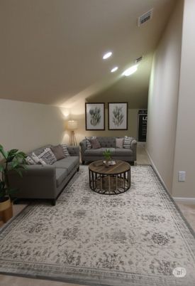 Interior, Living room, Recessed Lighting