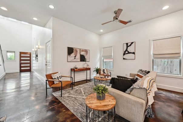 Interior, Living room, Recessed Lighting