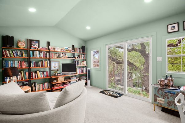 Home Office, Interior, Recessed Lighting
