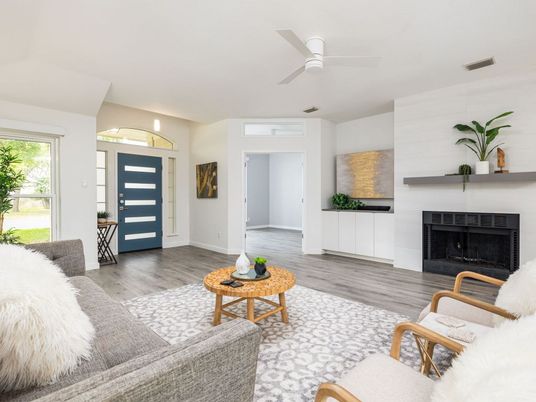 Fireplace, Interior, Living room, Wood Texture Flooring
