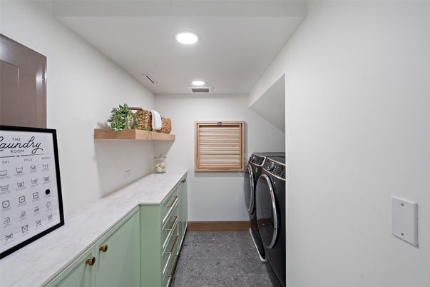 Interior, Recessed Lighting, Washer