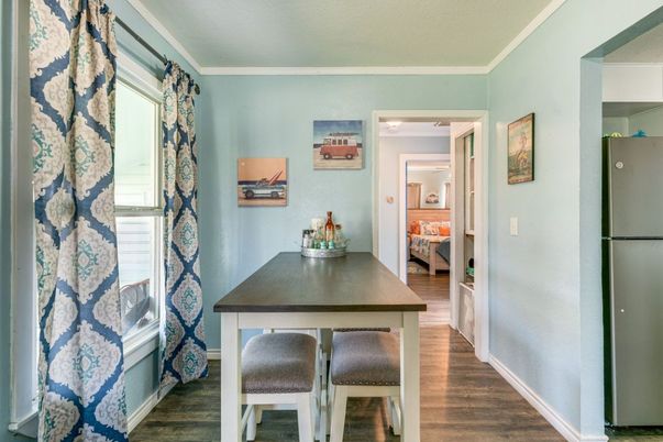 Dining room, Interior, Wood Texture Flooring
