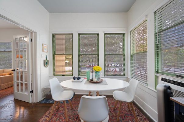 Dining room, Interior, Wood Texture Flooring