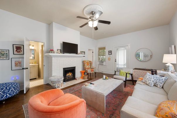 Fireplace, Interior, Living room, Wood Texture Flooring