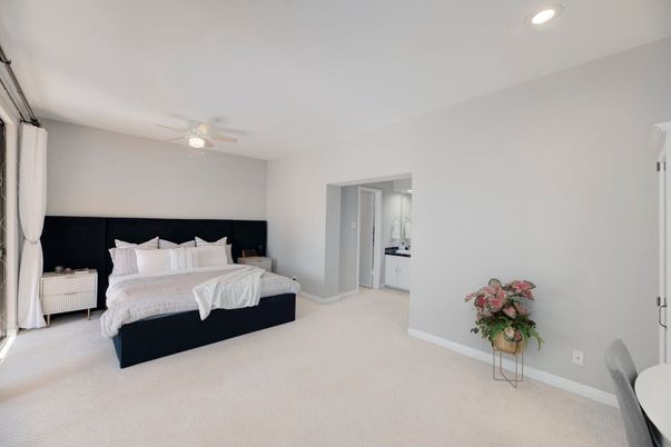 Bedroom, Interior, Recessed Lighting