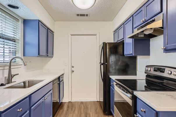 Interior, Kitchen, Wood Texture Flooring