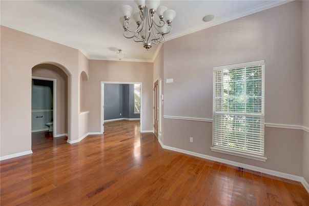 Chandelier, Empty room, Interior, Wood Texture Flooring