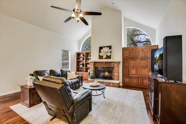Fireplace, Interior, Living room, Wood Texture Flooring