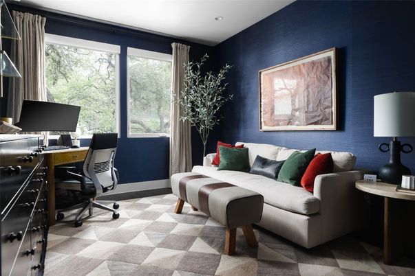 Home Office, Interior, Recessed Lighting