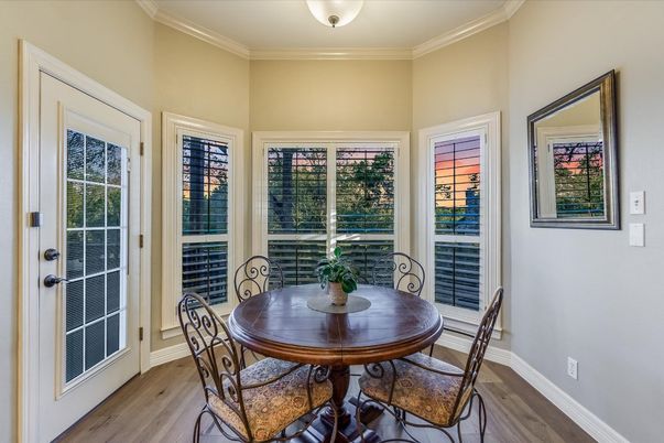 Dining room, Interior, Wood Texture Flooring