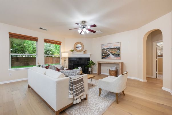 Fireplace, Interior, Living room, Wood Texture Flooring
