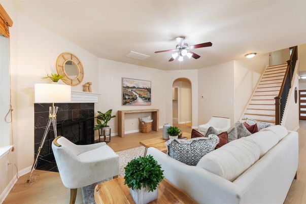Fireplace, Interior, Living room, Wood Texture Flooring
