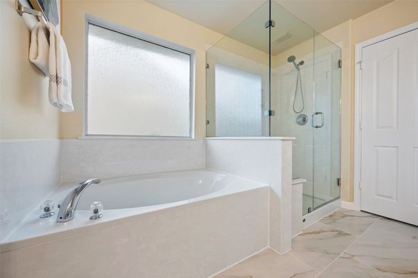 Bathroom, Glass Shower, Interior, Marble
