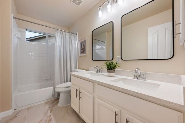 Bathroom, Dual Sink Vanities, Interior, Marble