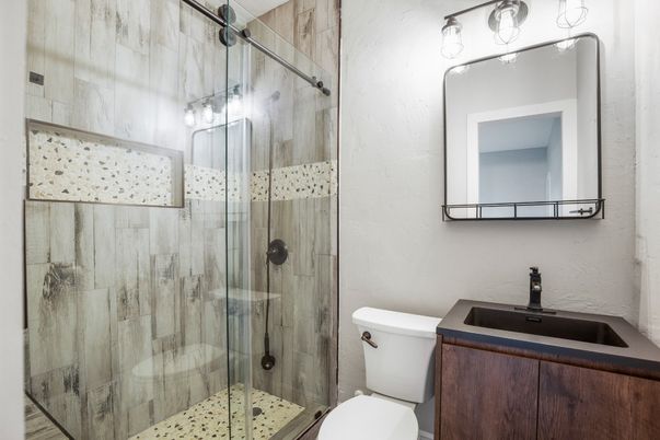 Bathroom, Glass Shower, Interior