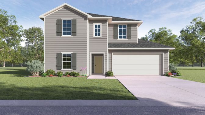 Attached, Exterior, Facade, Brick Traditional
