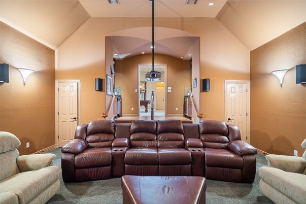 Home Theatre Room, Interior, Living room, Recessed Lighting, Theatre Room