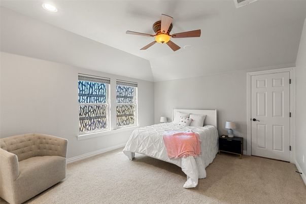 Bedroom, Interior, Recessed Lighting