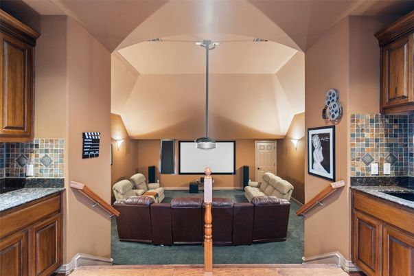 Interior, Pendant Lights, Projection Screen