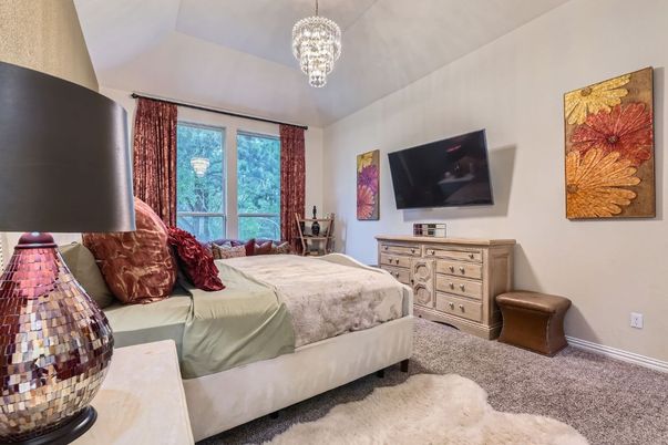 Bedroom, Interior, Pendant Lights