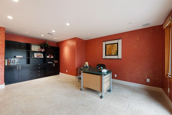 Home Office, Interior, Recessed Lighting
