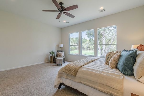Bedroom, Interior, Recessed Lighting