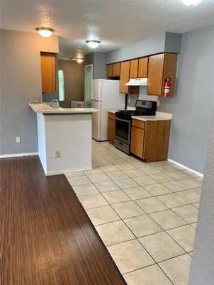 Interior, Kitchen, Wood Texture Flooring