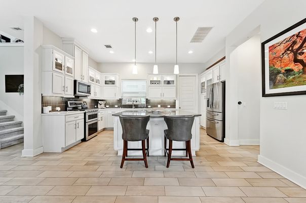 Interior, Kitchen, Pendant Lights, Recessed Lighting, Stainless Steel Appliances