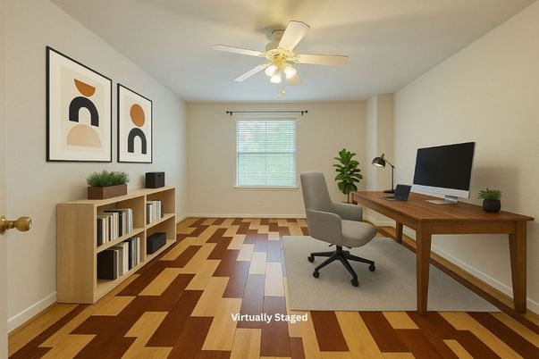 Home Office, Interior, Wood Texture Flooring
