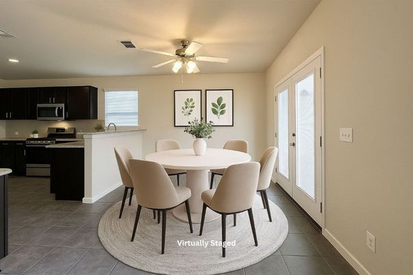 Dining room, Interior, Kitchen, Recessed Lighting