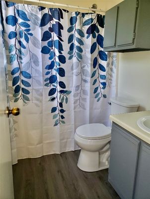 Bathroom, Interior, Wood Texture Flooring