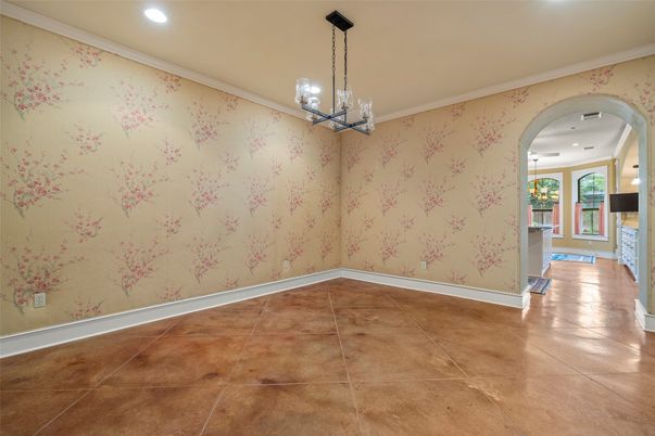 Empty room, Interior, Pendant Lights, Recessed Lighting