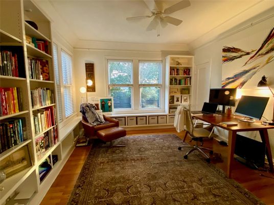 Home Office, Interior, Wood Texture Flooring